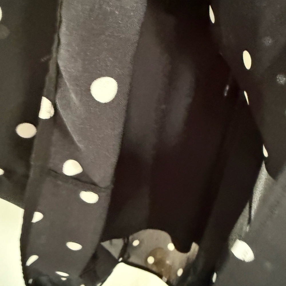 Anne Klein Black and White Polka Dot Midi Skirt - Picture 5 of 5